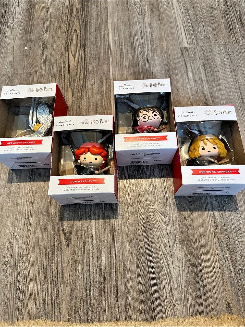 Hallmark Harry Potter Christmas Tree Ornaments 4-Piece Set